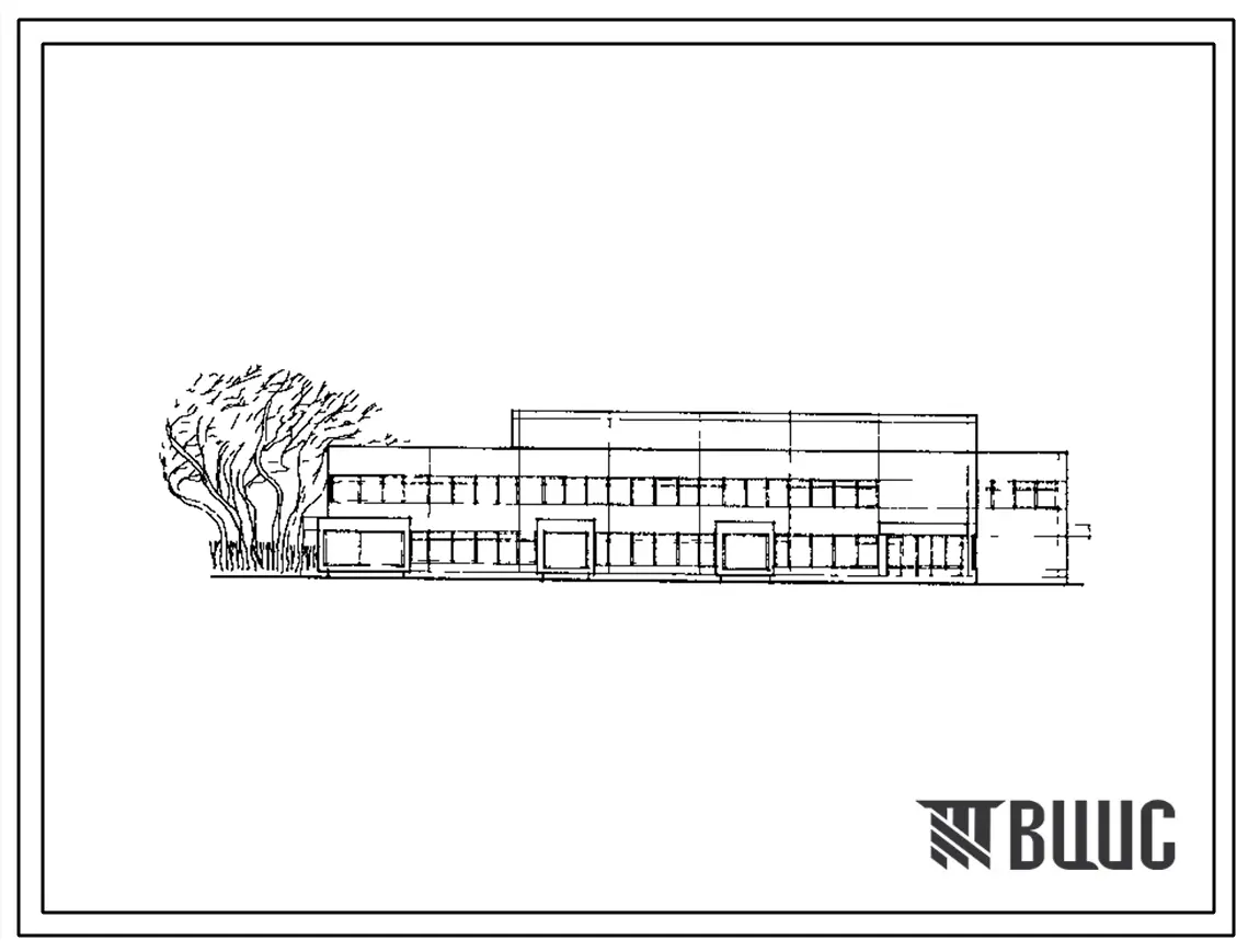 Типовой проект 272-12-73.86 Унифицированное здание магазина торговой площадью 1500 м2 с двумя технологическими планировками: «Товары для дома», «Спорт и туризм». Здание двухэтажное. Каркас по серии 1.020-1/83.Стены из легкобетонных панелей.