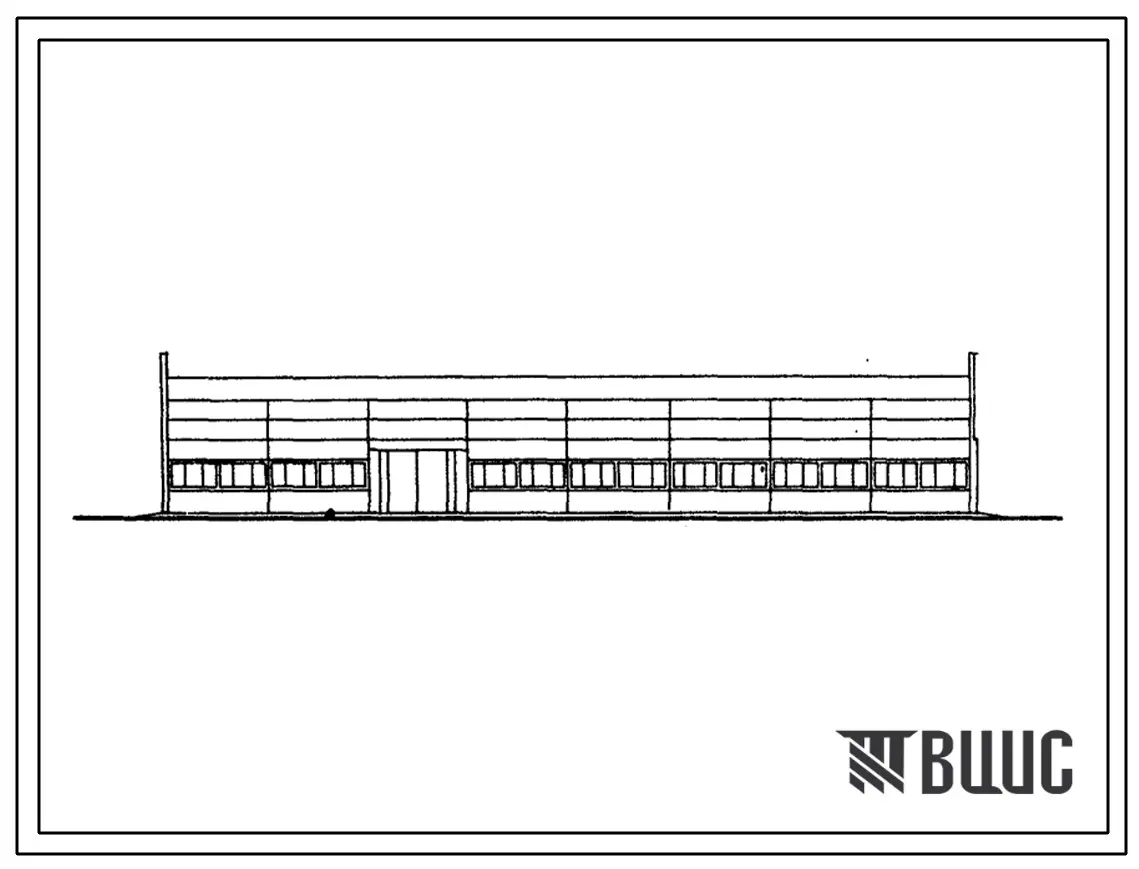 Типовой проект 503-274с Закрытая стоянка на 50 грузовых автомобилей. Для строительства в районах сейсмичностью 7,8 и 9 баллов.