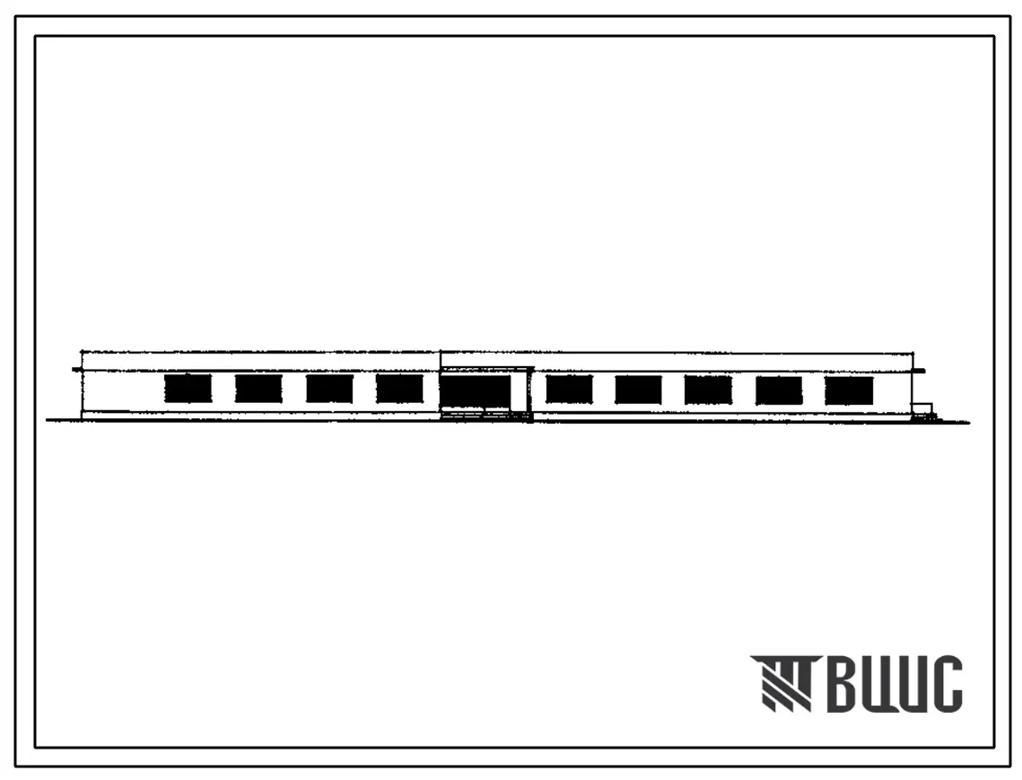 Типовой проект 224-9-10 Спальный корпус на 80 мест (со столовой) для строительства при сельских школах-интернатах. Стены из кирпича