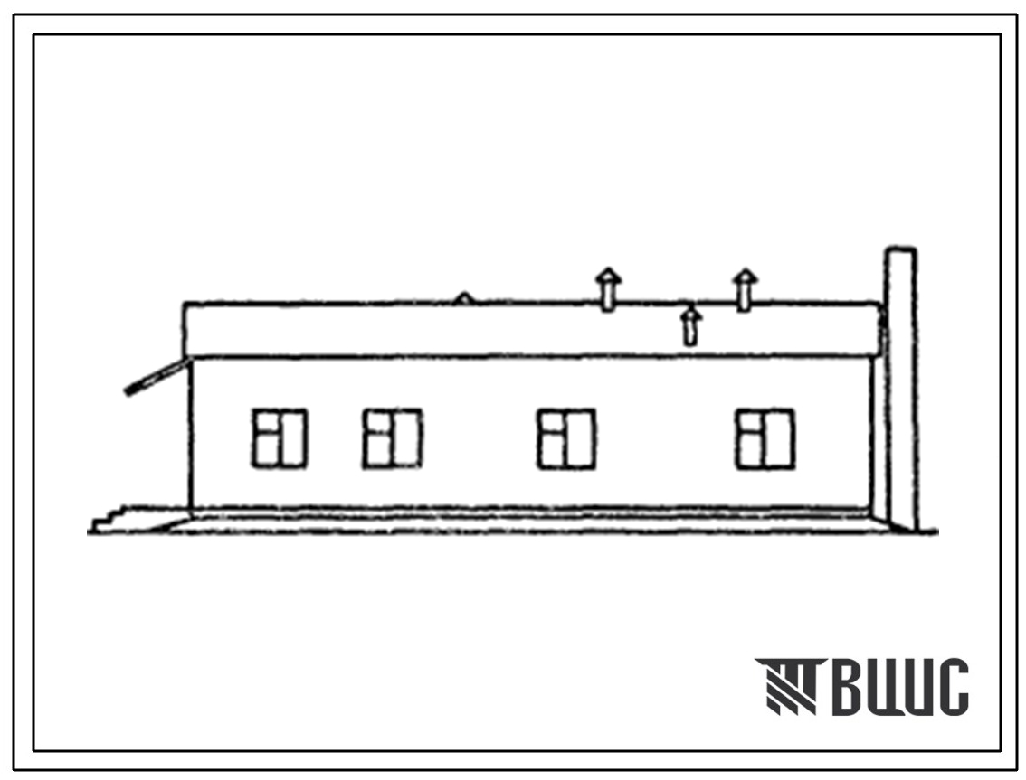 Типовой проект 817-228.85 Бригадный дом на 25 человек (в деревянных конструкциях)