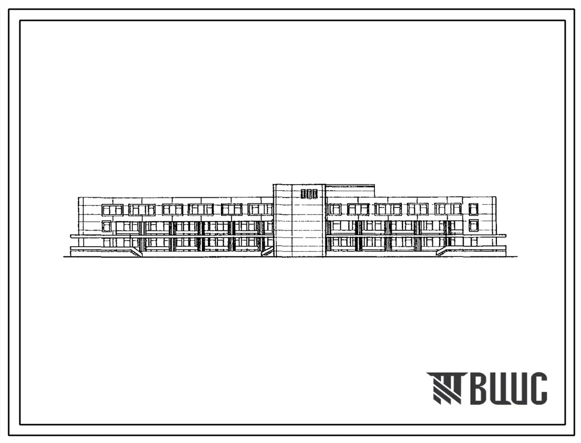 Типовой проект 252-7-12.1с.87 Инфекционный корпус на 60 коек для центральной районной больницы. Сейсмичность 9 баллов. Здание трехэтажное. Каркас по серии 1.020.-2с. Стены из керамзитобетонных панелей по серии 1.030.1-1.