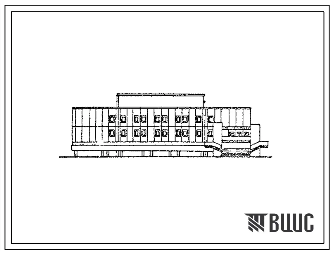 Типовой проект Шифр 51-1-121 УДК Гарнизонный клуб на 400 мест для районов с вечно-мерзлыми грунтами с сейсмичностью 7 баллов