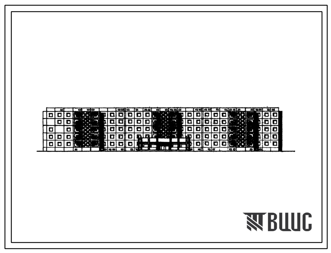 Типовой проект 161-105-59с/1 Пятиэтажное общежитие на 400 мест (с жилыми комнатами на 2 и 3 человека) для студентов и учащихся профтехучилищ. Для строительства в 4Г климатическом подрайоне Казахской ССР сейсмичностью 7 и 8 баллов