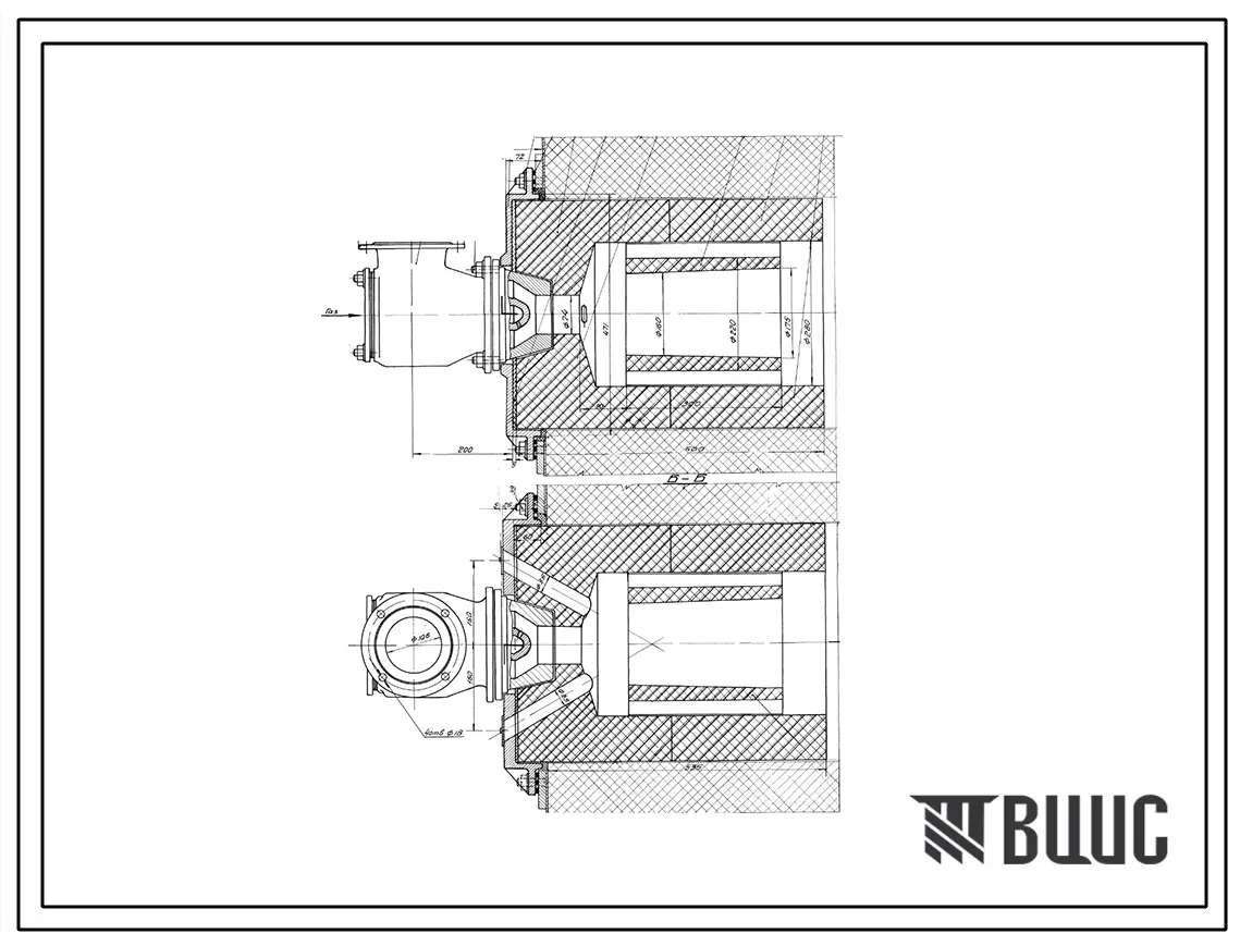 Проект 33451 Горелка газовая низкого давления ГНП-5 для безокислительного нагрева на природном газе