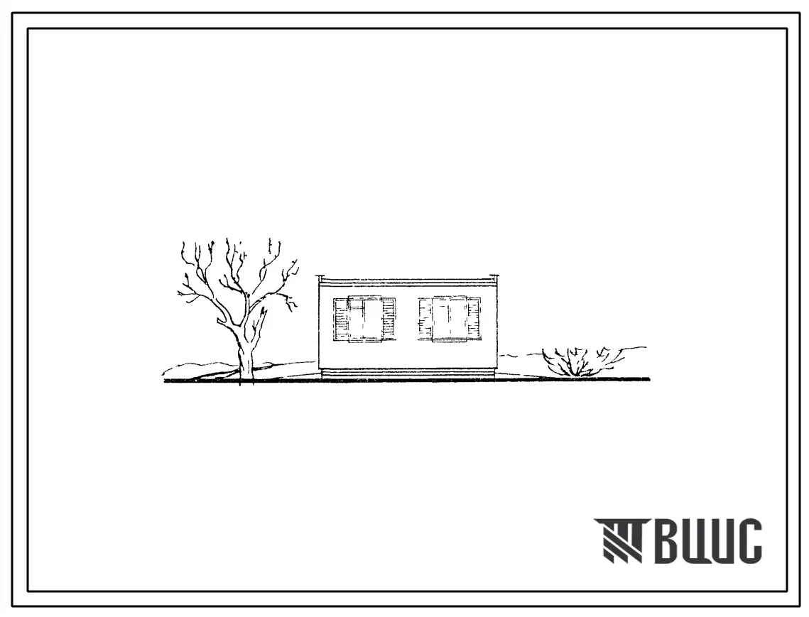 Типовой проект 420-04-6 Временные здания и сооружения контейнерного типа с деревянным каркасом и стальной опорной рамой на базе УТС серии 420-04. Кладовая материальная и инструментальная.