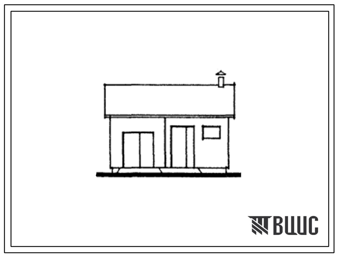 Типовой проект 194-000-559.13.87 Хозяйственная постройка для индивидуальных застройщиков в сельской месности Латвийской ССР (С1)