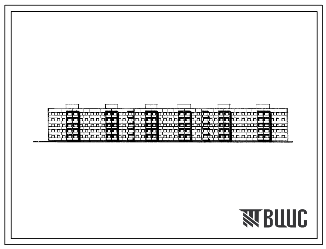 Типовой проект 111-72-3С Пятиэтажный шестисекционный дом на 127 квартир (однокомнатных 1А-11, однокомнатных 1Б-10, двухкомнатных 2Б-58, трехкомнатных 3Б-39, четырехкомнатных 4Б-9) для строительства в 1А климатическом подрайоне Тувинской АССР с сейсмичност