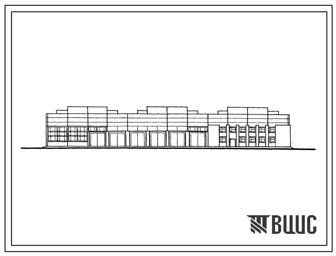Типовой проект 503-267 Корпус профилактики для 1500 грузовых автомобилей с дизельными двигателями.