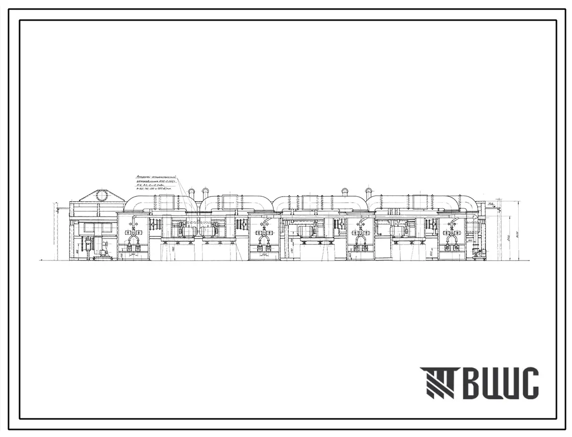 Проект 32120 Сушило конвейерное для сушки и прокаливания металлических электродов на газовом топливе производительностью 16 тонн в смену.