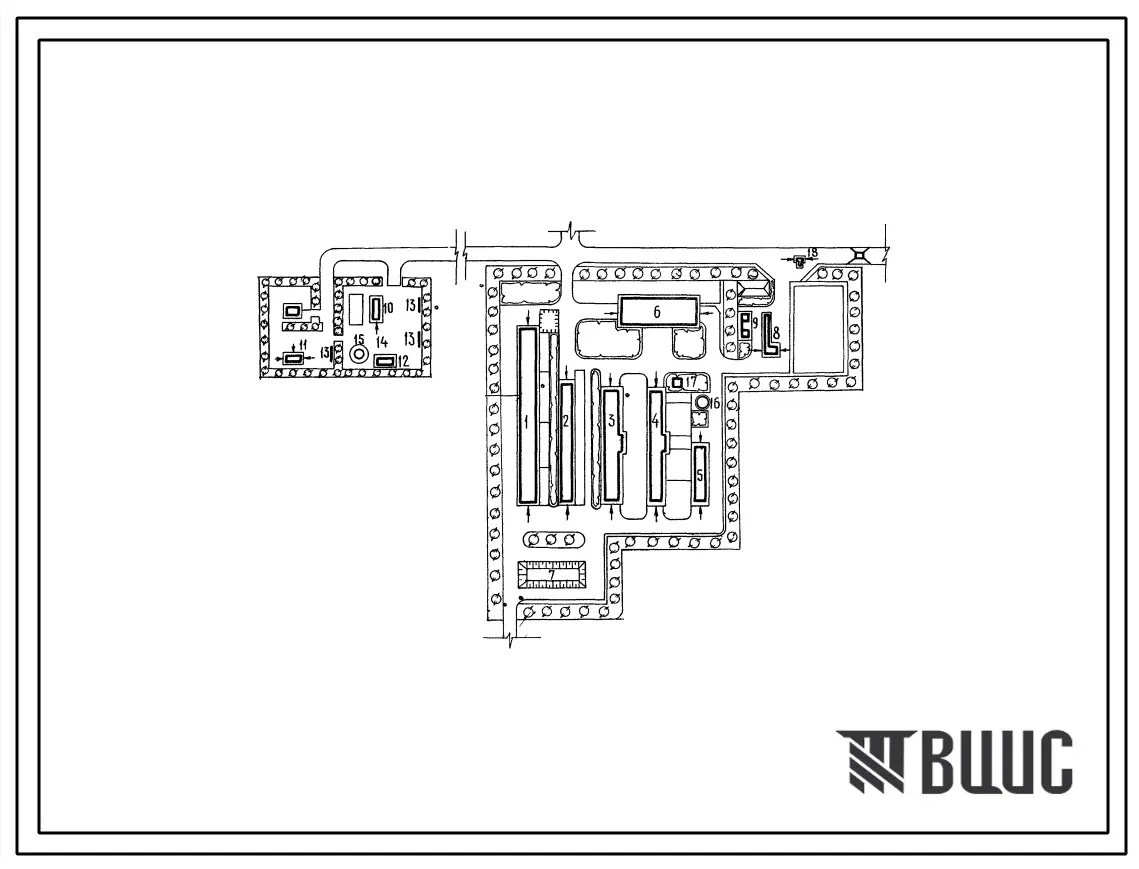Типовой проект 804-12 Племенная коневодческая ферма с культурно-табунным содержанием лошадей на 100 маток.