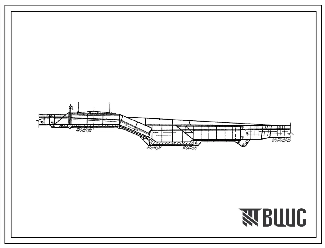 Типовой проект 820-71с/75 Регуляторы-быстротоки на расход воды до 10 м3/сек на оросительных системах. Для строительства в районах сейсмичностью не более 8 баллов