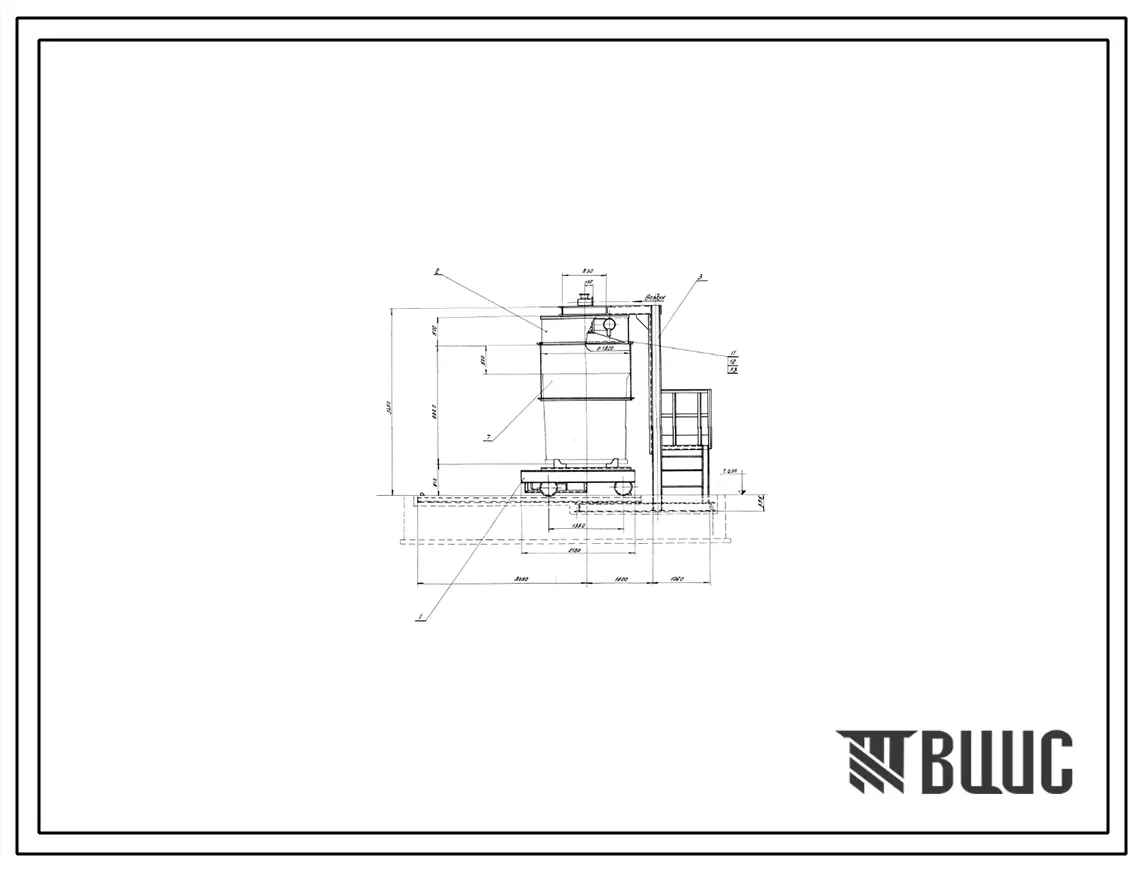 Проект 34376 Стенд для сушки и подогрева ковшей ёмкостью 8-10т