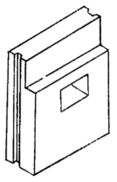 Серия 1.116-5 Цокольные блоки наружных стен. Выпуск 1 Цокольные бетонные блоки толщиной 45 и 55 см