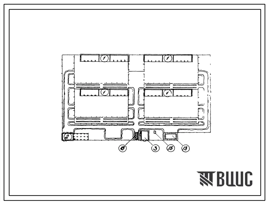 Типовой проект 819-173с Овцеводческая ферма каракульского направления на 12000 голов (для республик Средней Азии).