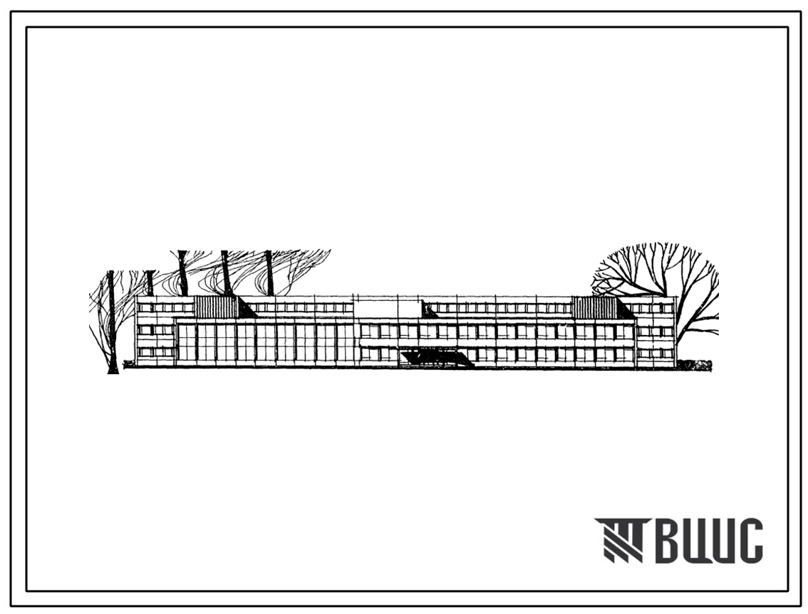 Типовой проект 222-1-12с Универсальное здание школы на 960-1000 учащихся. Для строительства в IV строительно-климатической зоне, в районах с сейсмичностью 7-8 баллов.