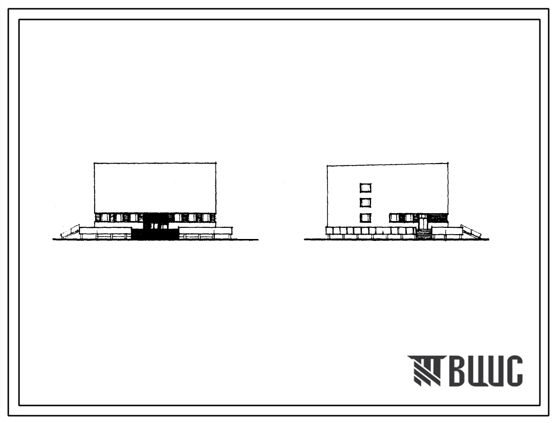 Типовой проект 264-13-15м Широкоэкранный кинотеатр на 300 мест со стенами из кирпича. Для строительства в 1 строительно-климатической зоне, в районах вечномерзлых грунтов.