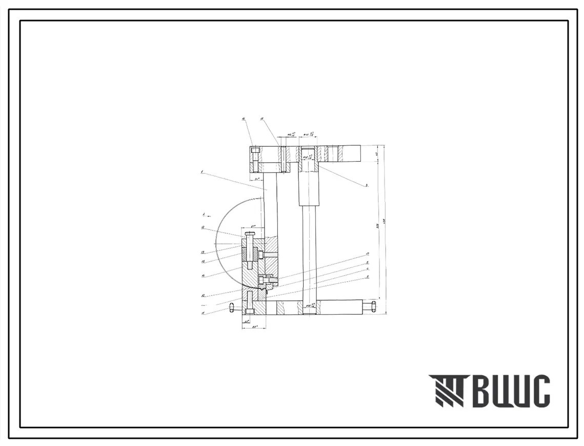 Проект 58126 Штамп для обрезки наружного облоя полуотвода Ду100; δиз=60 мм