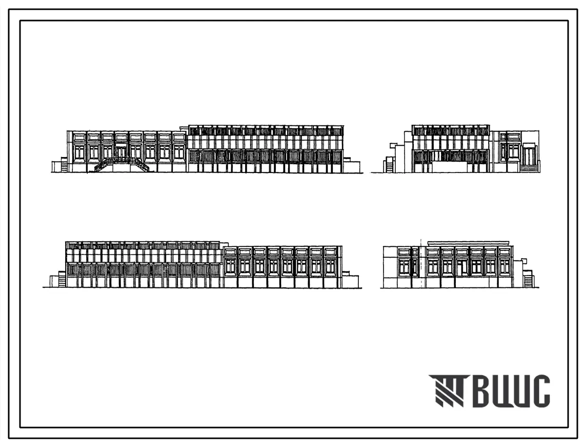 Типовой проект И-849А Плавательный бассейн для пристройки к школе