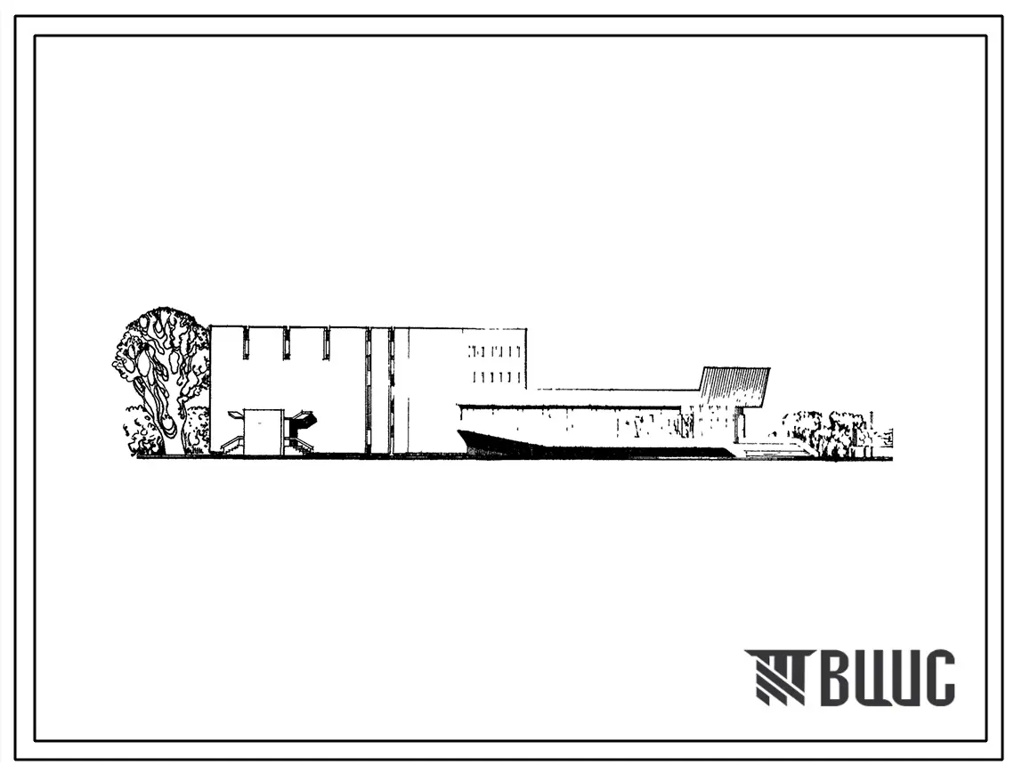 Типовой проект 264-13-54 Широкоформатный кинотеатр на 800 мест для строительства во 2 и 3 строительно-климатических зонах.