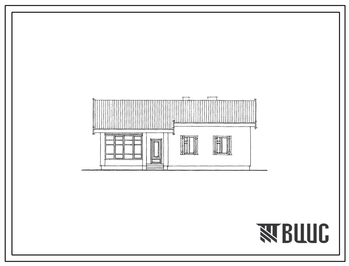 Типовой проект 184-16-47/1 1-этажный 1-квартирный 3-комнатный жилой дом. Для строительства в 1В климатическом подрайоне, 2 и 3 климатических районах.