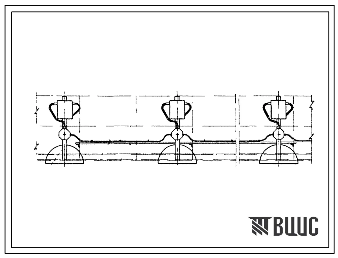 Серия 4.407-3 Прокладка осветительных электропроводок на мостиках обслуживания (для светильников с лампами накаливания и ДРЛ). Для электроустановок промышленных предприятий. Материалы для проектирования.