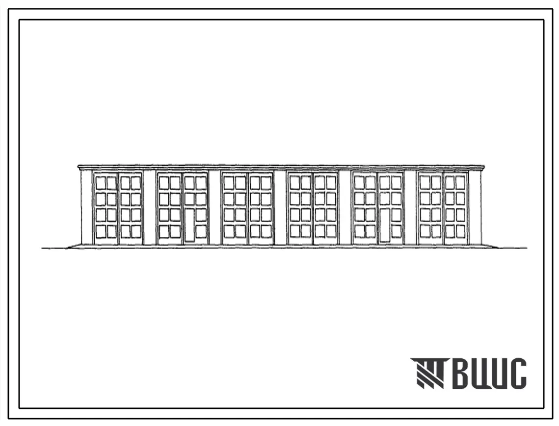 Типовой проект 817-139 Сарай на 6 комбайнов