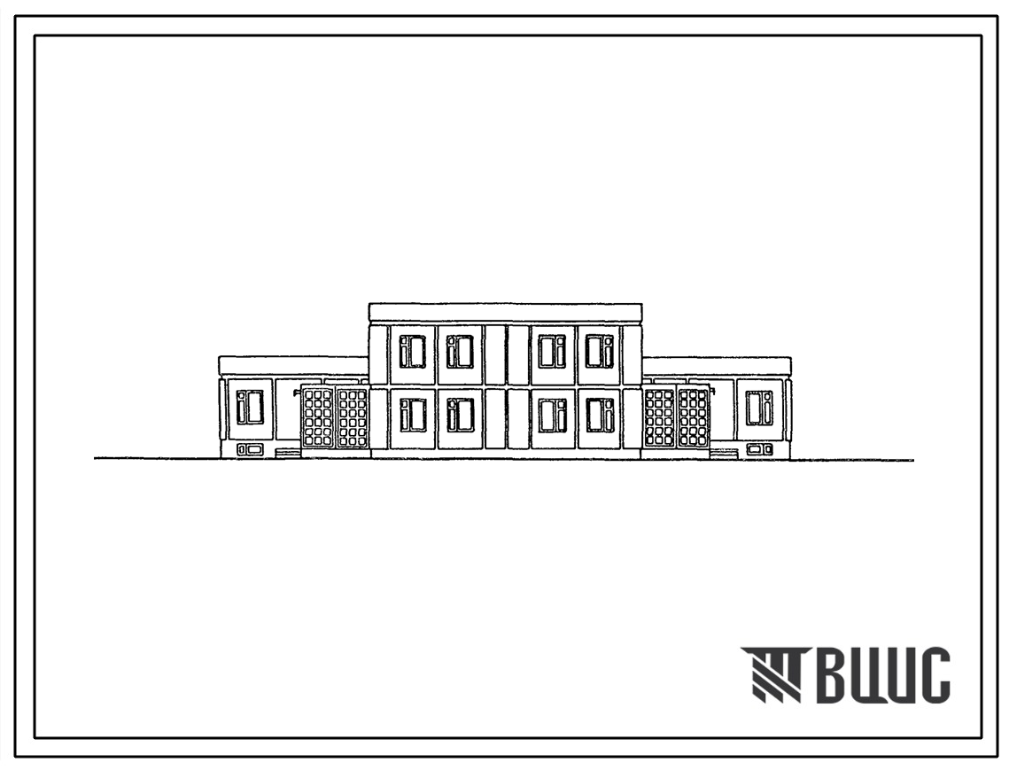 Типовой проект 141-000-455с.13.86 Двухэтажный дом на 2 шестикомнатные квартиры типа 6Б в двух уровнях. (Ввод опубл. в И-10-86). Для Туркменской ССР