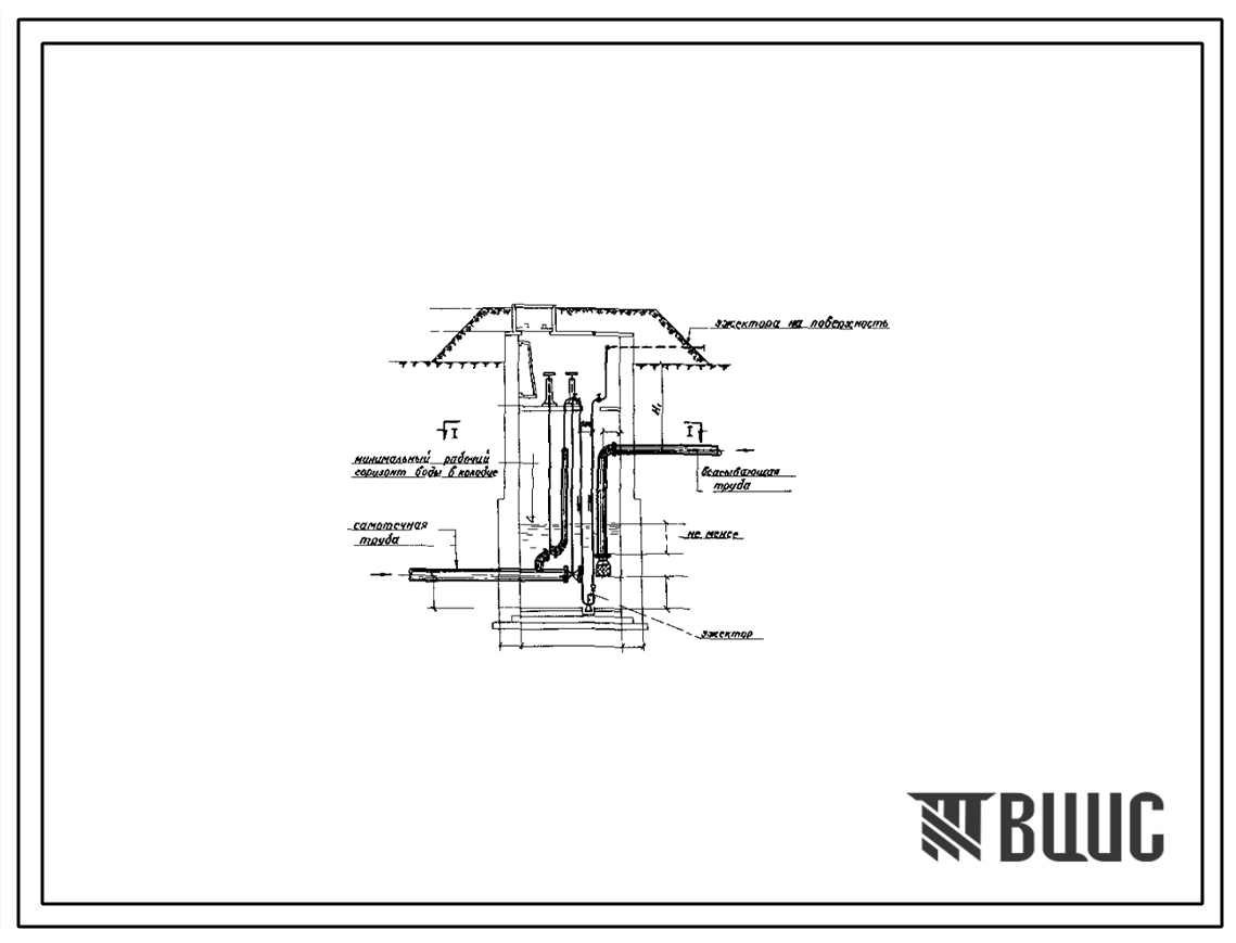 Типовой проект 901-1-2 Береговые колодцы водозаборных сооружений, бетонные и бутобетонные диаметром 3 м и глубиной 5-8 м