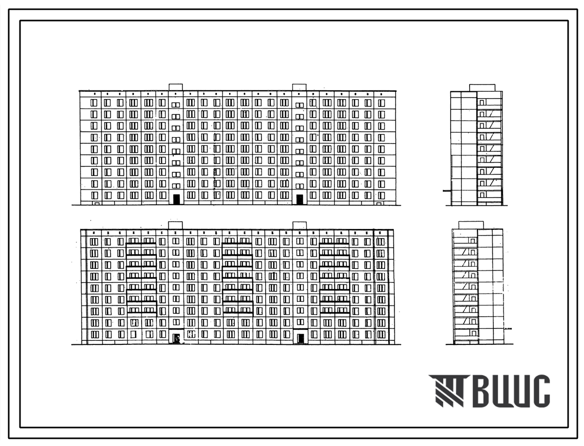 Типовой проект 1-515-178/9М Жилой 2-секционный 9-ти этажный крупнопанельный дом на 178 квартир для малосемейных для строительства в г. Москве