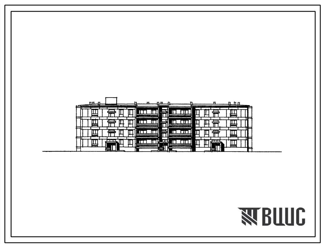 Типовой проект 113-17-14 Четырехэтажный 36-квартирный трехсекционный дом на 36 квартир (однокомнатных 1Б-8, двухкомнатных 2А-4, двухкомнатных 2Б-16, трехкомнатных 3А-8). Для строительства в 1В климатическом подрайоне во 2 и 3 климатических районах.