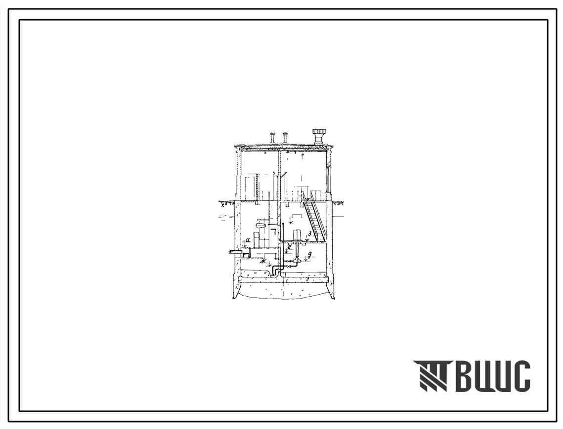 Типовой проект 902-1-4 Канализационная насосная станция на 3 агрегата с насосами 1ФВ-5 м при глубине заложения подводящего коллектора 3,0 (4,0), 5,0 и 7,0 м.