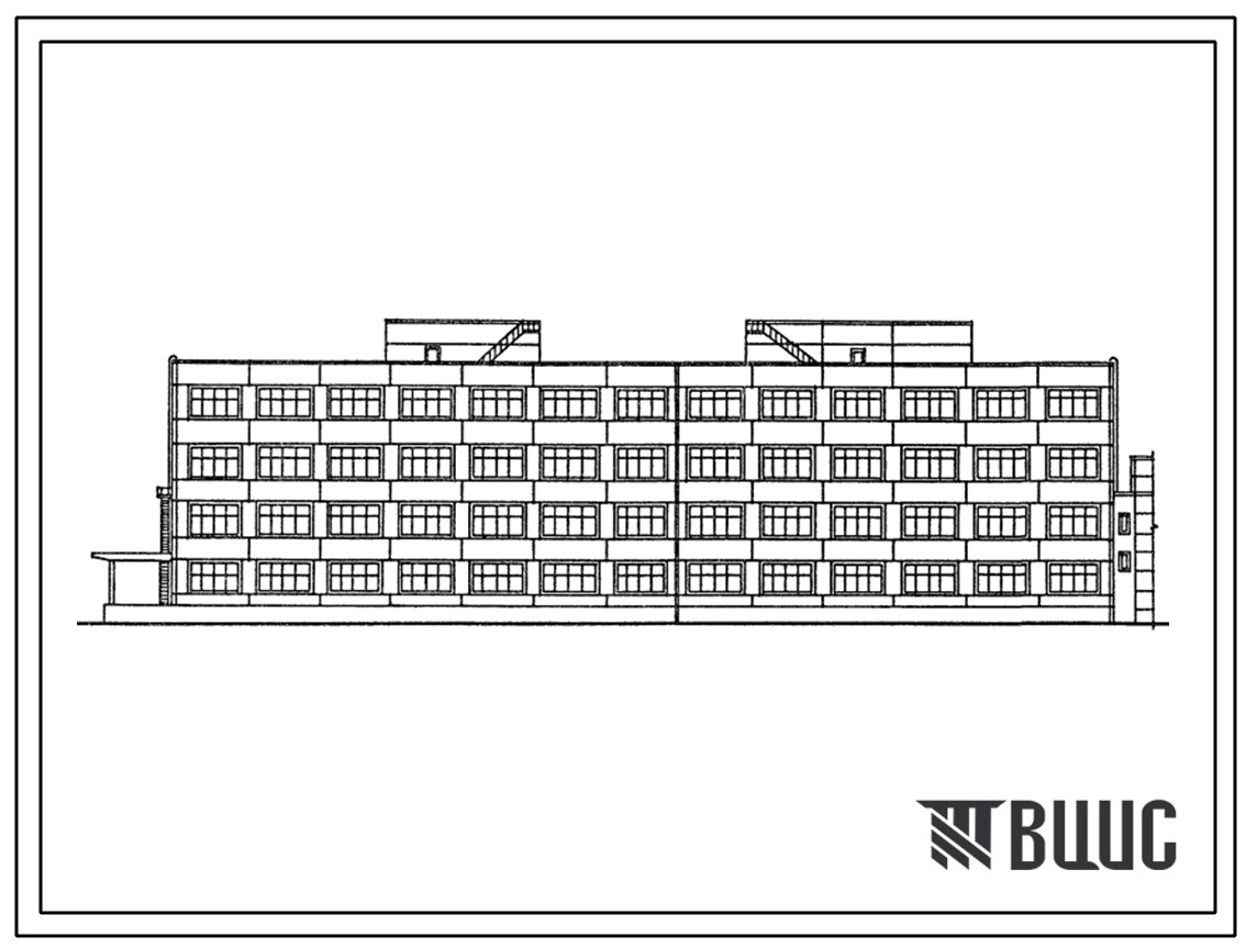 Типовой проект 709-5-4.87 Книжная база с библиотечным коллектором с годовым грузооборотом 10,0 тыс. тонн. Производственный корпус
