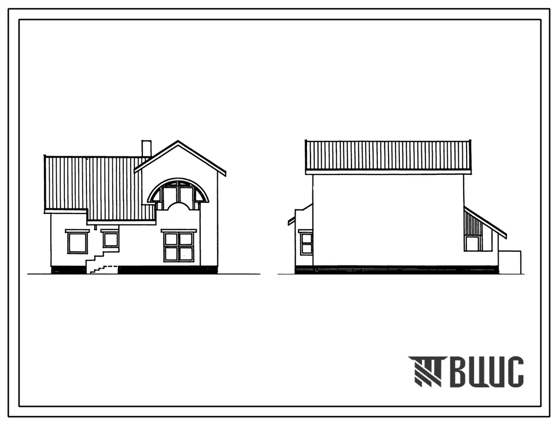 Типовой проект 144-000-962.93 Дом с пятикомнатной квартирой с возможностью двухсторонней блокировки. Разработаны варианты: с гаражом, с погребом, с люфт-клозетом. Общая площадь квартиры 156 м2 (СТЕНЫ ИЗ БЕТОННЫХ КАМНЕЙ)