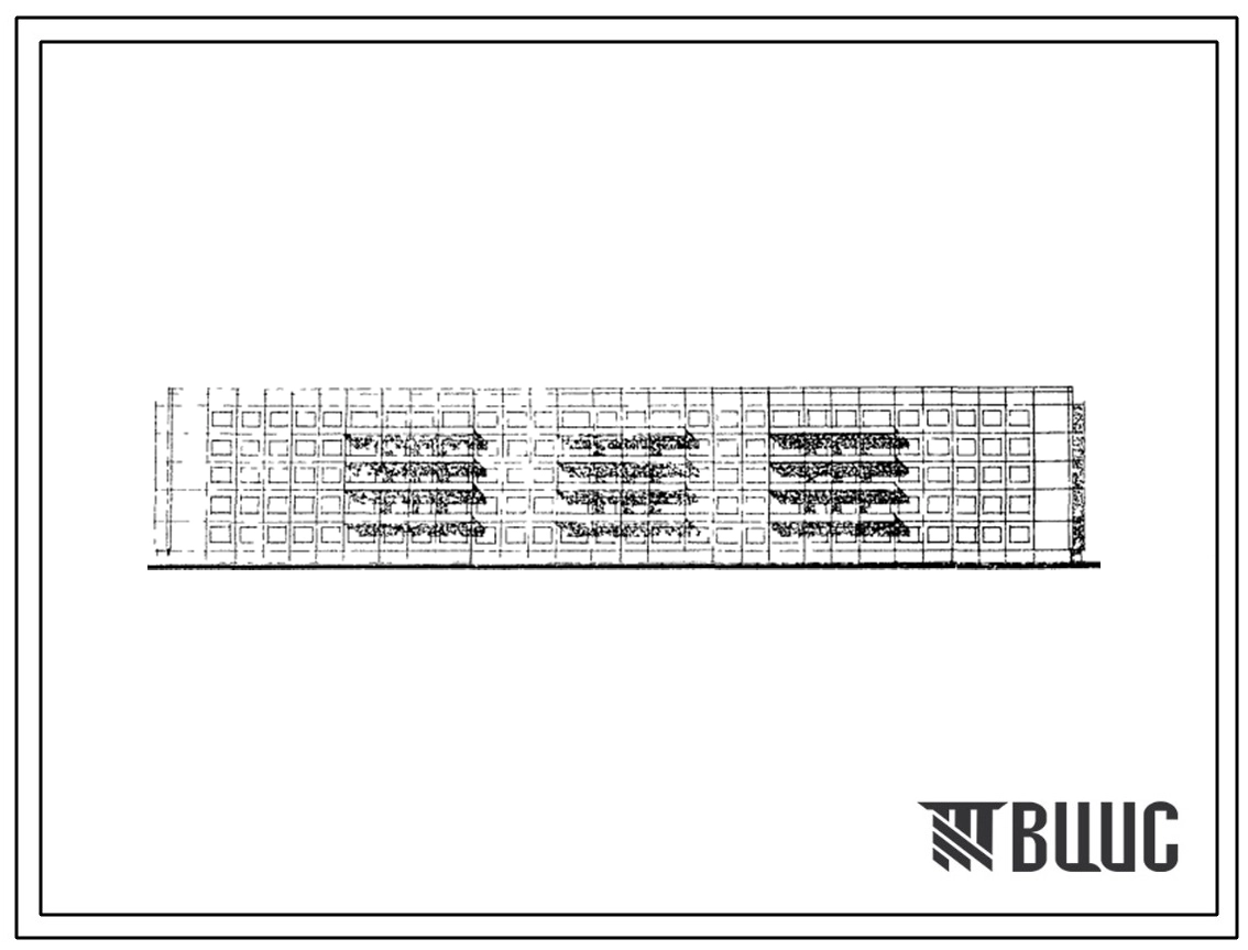 Типовой проект 1ЛГ-504-1 Пятиэтажный четырехсекционный крупнопанельный жилой дом на 80 квартир.