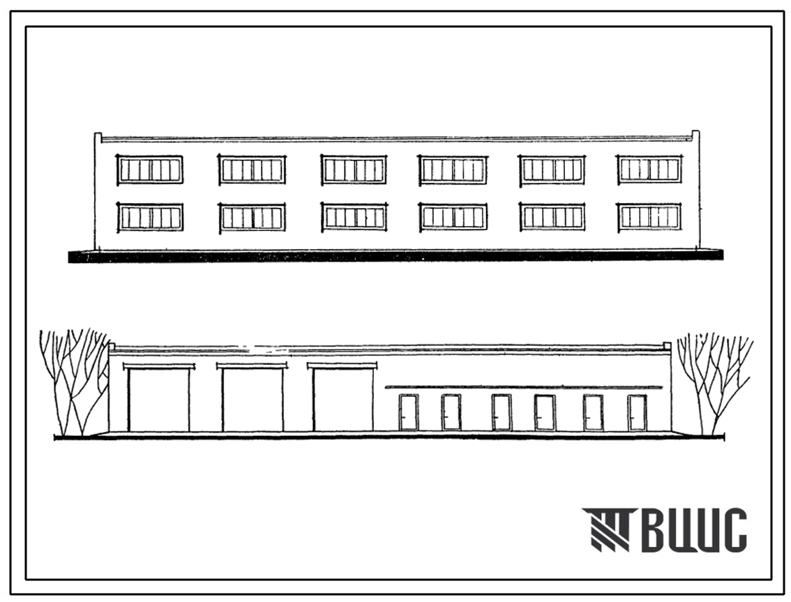 Типовой проект 416-7-20 Ремонтно-производственная база электросетей. Тип IV (с объемом от 4000 до 8000 условных единиц).