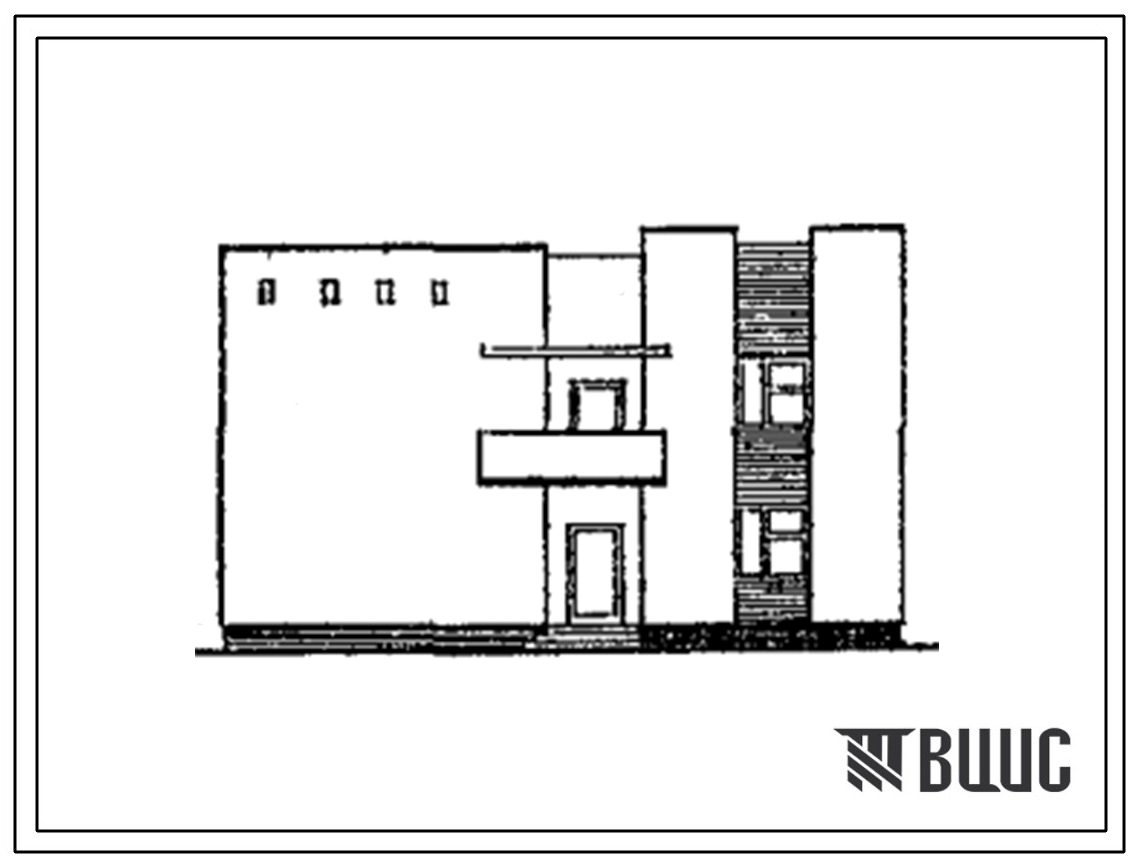 Типовой проект 144-52-279с.91 Двухэтажный одноквартирный жилой дом с 5-комнатной квартирой в 2-х уровнях для индивидуального строительства