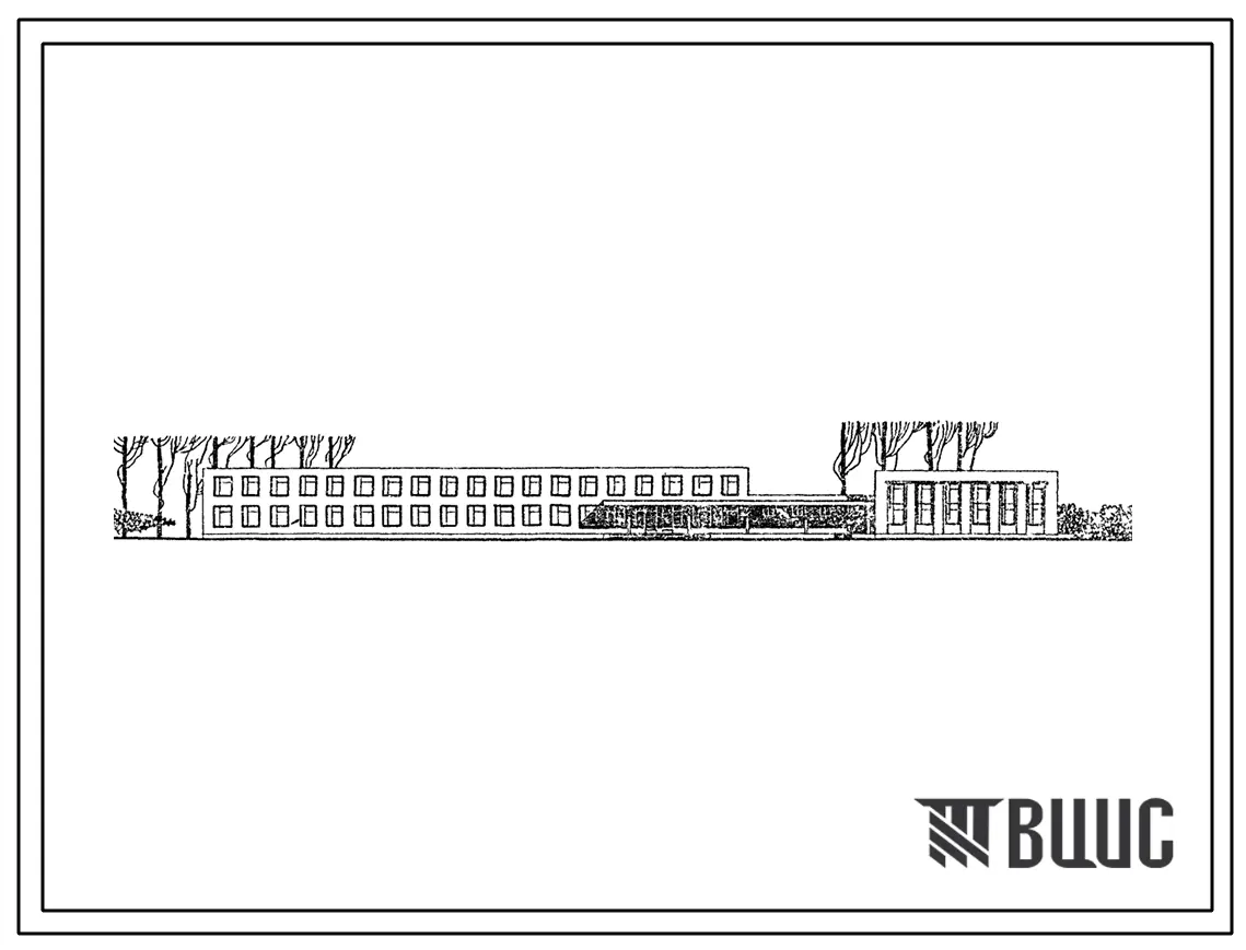 Типовой проект 224-1-31С Универсальное здание общеобразовательной школы на 12 классных помещений (480-536 ученических мест). В районах с сейсмичностью 8 баллов.