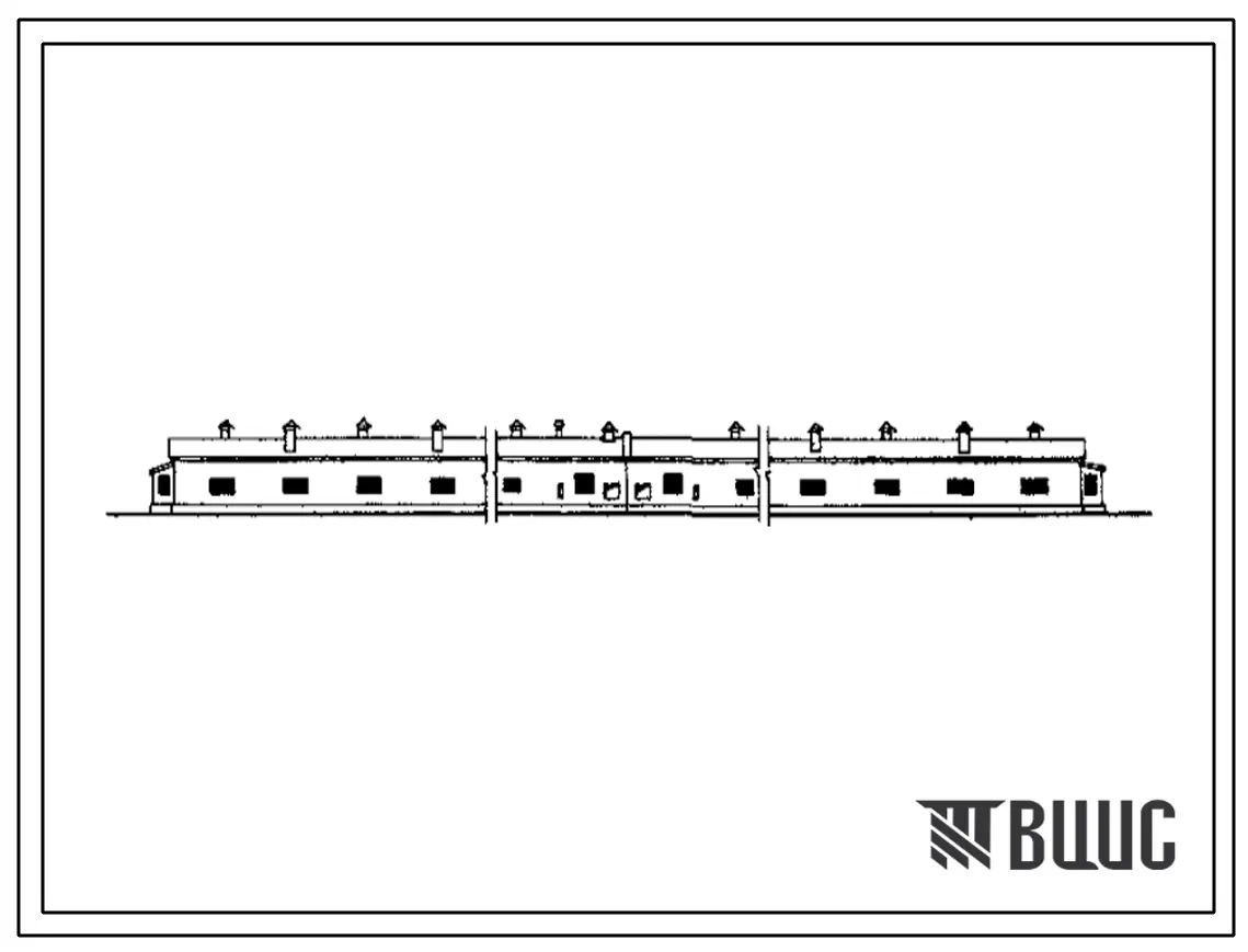 Типовой проект 805-18 Птичник клеточного содержания на 30 тыс. кур-несушек. Стены кирпичные облегченной кладки