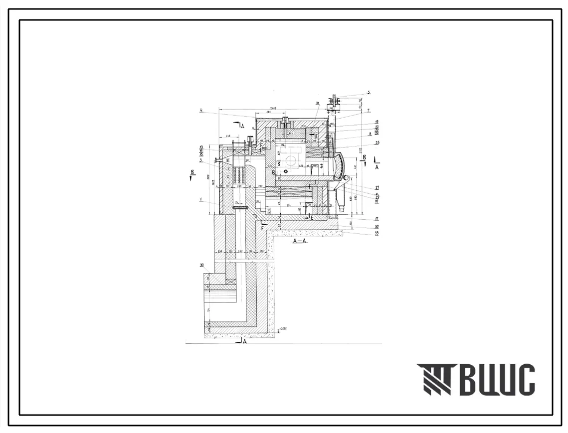 Проект 32168 Печь нагревательная камерная размерами пода 0,9х0,7м на мазуте