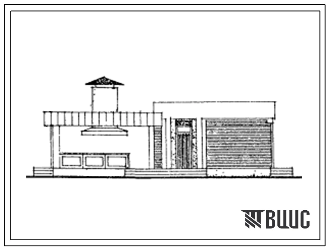 Типовой проект 310-2-9с.84 Хозяйственный павильон. Для строительства в районах сейсмичностью 7, 8, 9 баллов
