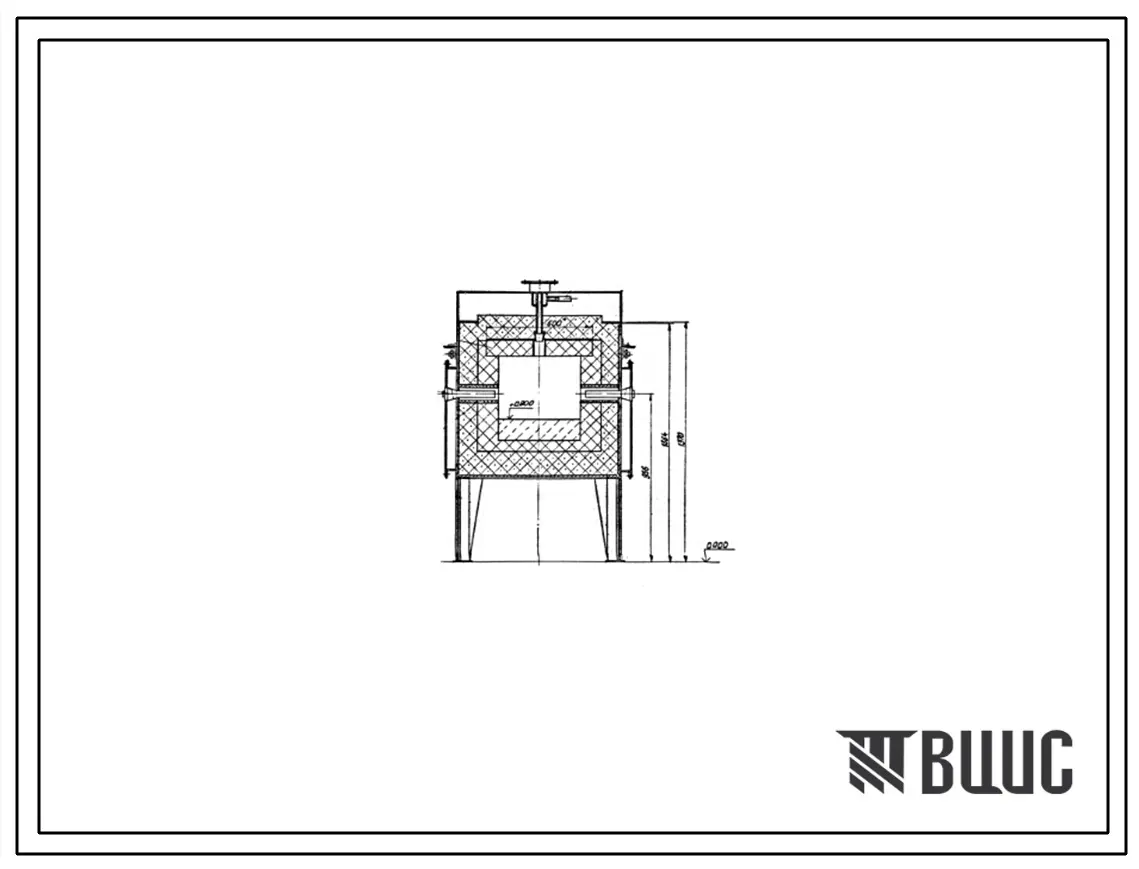 Проект 10669 Печь нагревательная камерная размерами пода 0.46х0.46 м, на газе