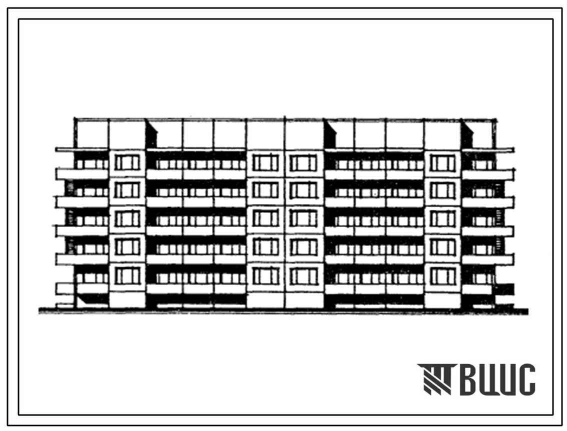 Типовой проект 161-138-45с.13.87 5-этажное общежитие на 152 места для семейной молодежи (для Кабардино-Балкарской АССР)