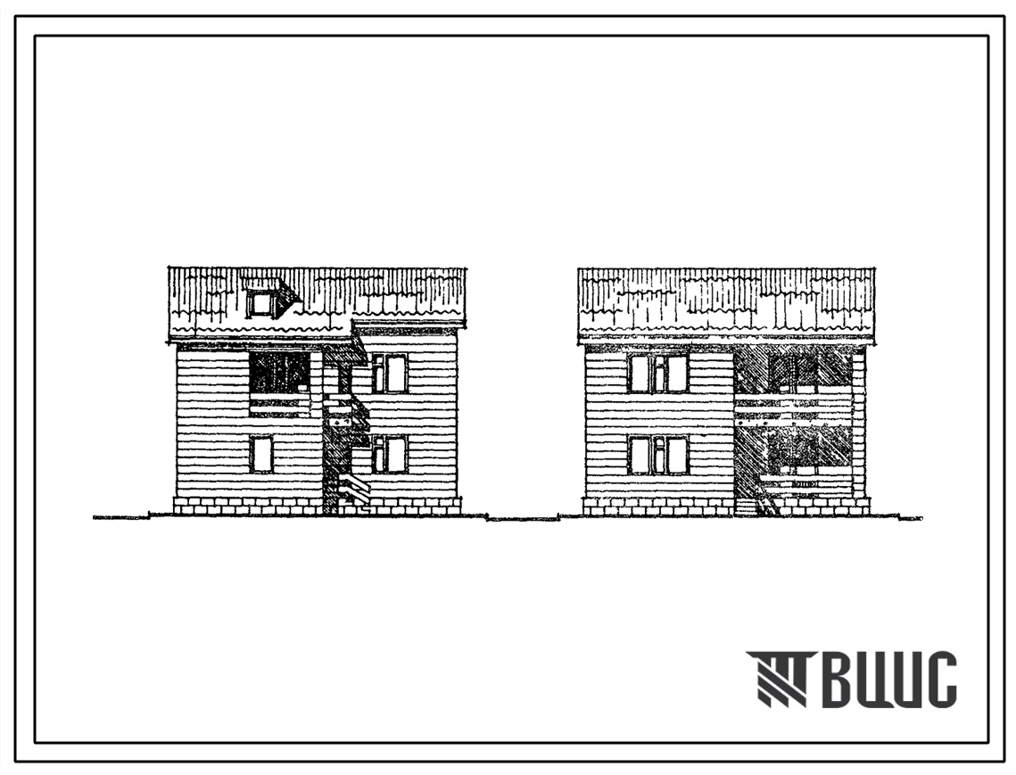 Типовой проект 145-18-30с.13.88 Двухэтажный дом с пятикомнатной квартирой для кооперативного строительства. Для Армянской ССР