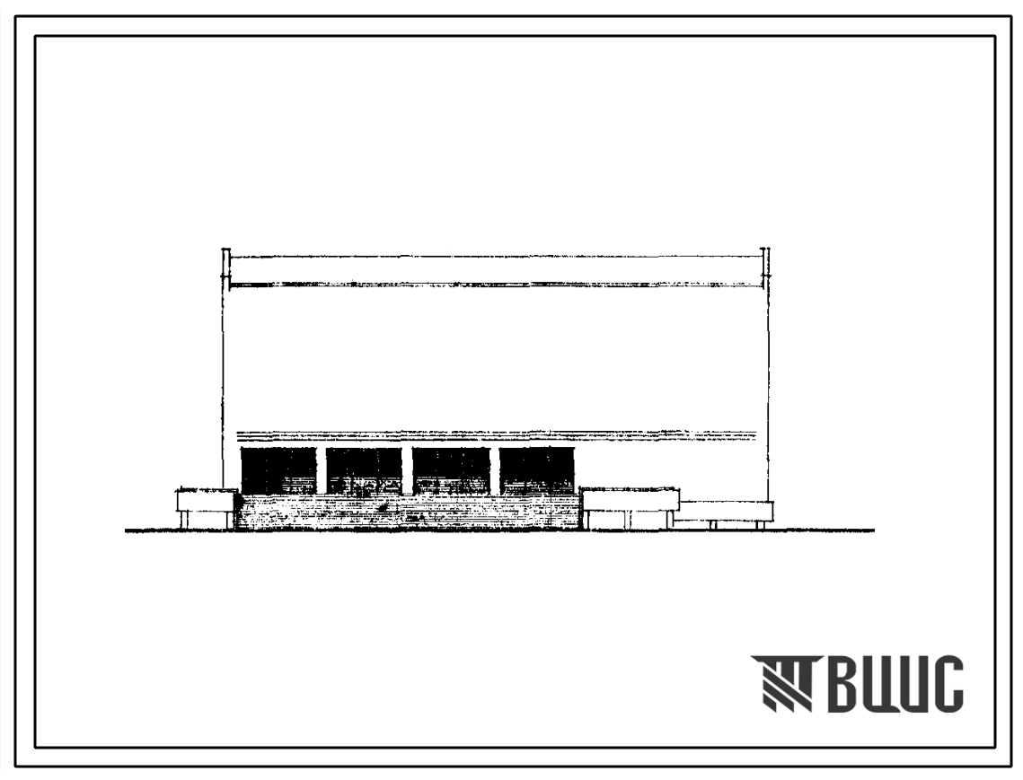 Типовой проект 264-13-17м Широкоэкранный кинотеатр на 600 мест со стенами из кирпича. Для строительства в 1 строительно-климатической зоне, в районах вечномерзлых грунтов.