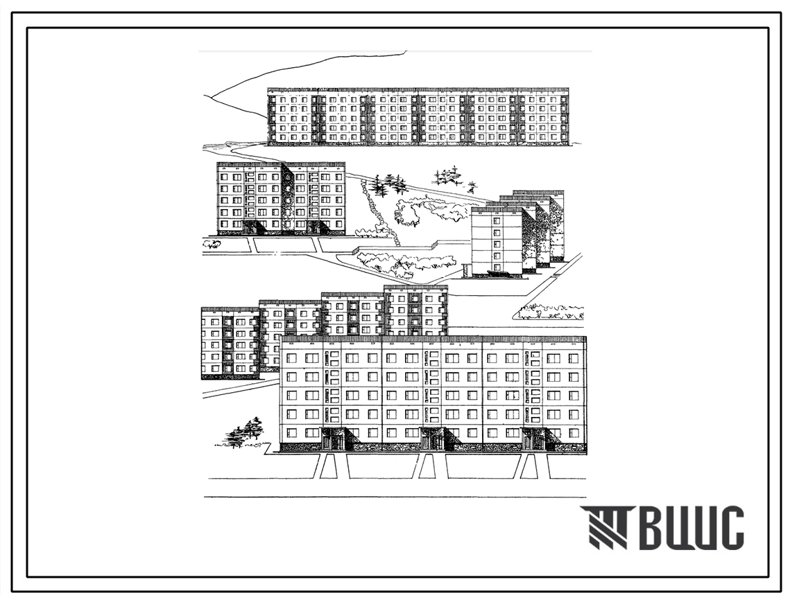 Типовой проект 122-04с 5-этажная крупнопанельная блок-секция торцевая правая на 15 квартир (однокомнатных 1Б-5, двухкомнатных 2Б-5, четырехкомнатных 4А-5) для строительства в г.Магадане и в 1 климатическом районе с сейсмичностью 7 баллов.