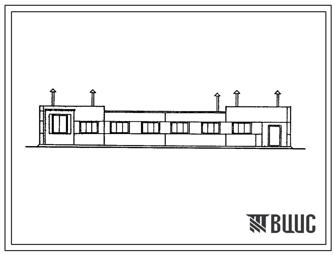 Типовой проект 801-9-53.12.87 Здание приема телят.Размеры здания - 12x24 м. Расчетная температура -20, -30, -40°С. Стены - панельные легкобетонные. Покрытие - железобетонные плиты по железобетонным балкам