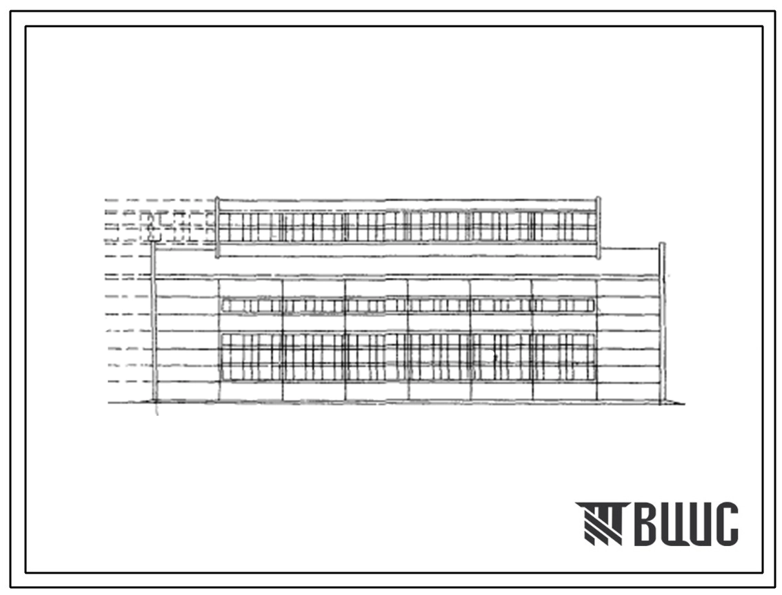 Типовой проект 501-136 Цехи малого периодического ремонта и профилактического осмотра длиной 48м для обслуживания электровозов и тепловозов.