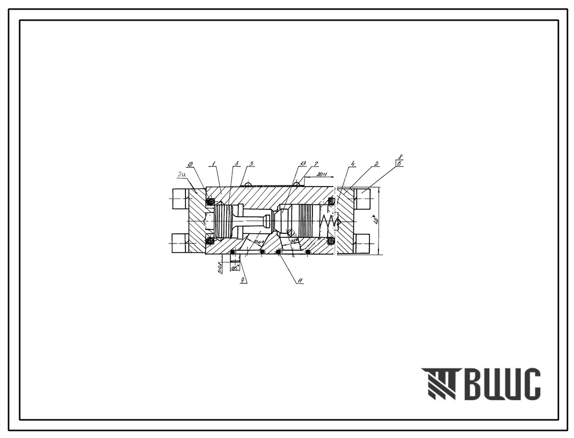 Шифр М-4КУ-12/320-00А Гидрозамок односторонний М-4КУ-12/320-00А