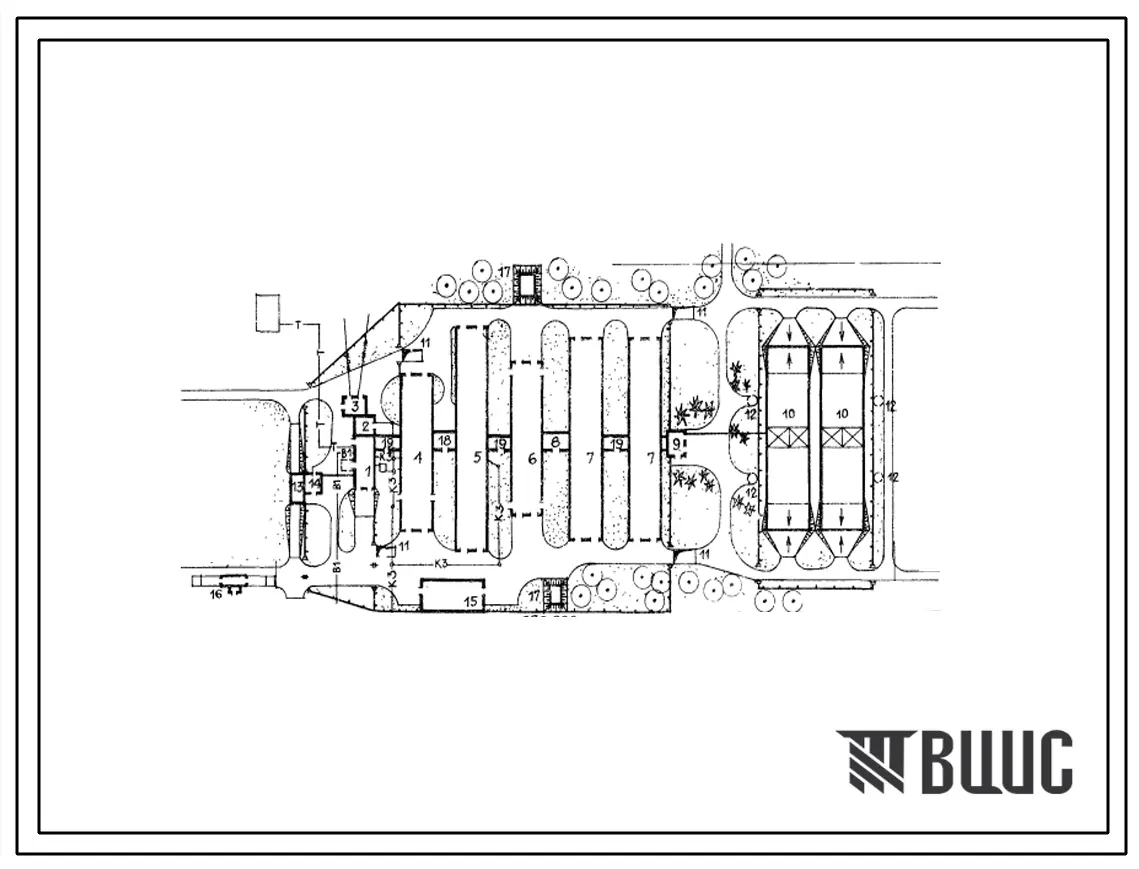 Типовой проект 802-01-9.84 Ферма выращивания и откорма 6000 свиней в год. Для строительства в климатических подрайонах Эстонской ССР.