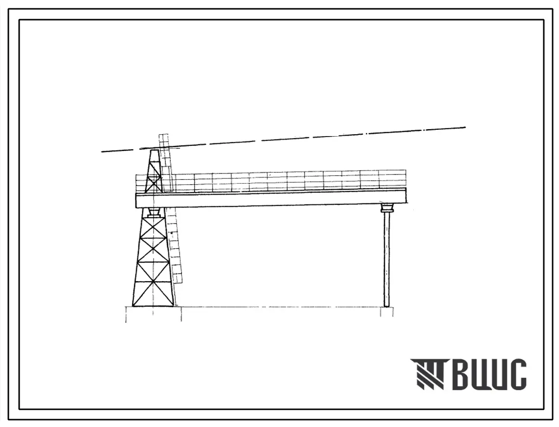 Типовой проект 509-4 Предохранительные мосты и сети грузовых канатных дорог для колеи 3, 4 и 6м.